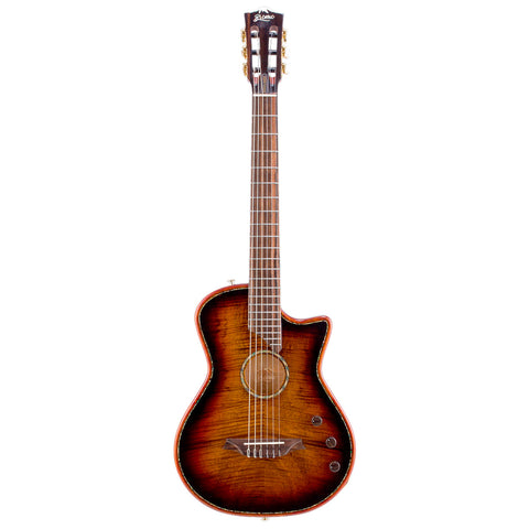 Guitarra Electroacústica Bromo Nylon Sumburst Ben2c Con Estuche
