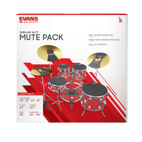 Set Sordinas Para Bateria Soundoff Evans Sosetstd
