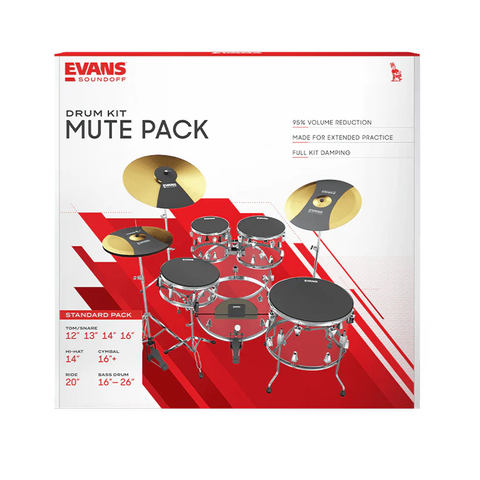 Set Sordinas Para Bateria Soundoff Evans Sosetstd