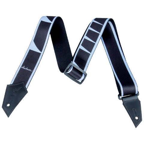 Correa Para Guitarra Jackson Negro Y Blanco