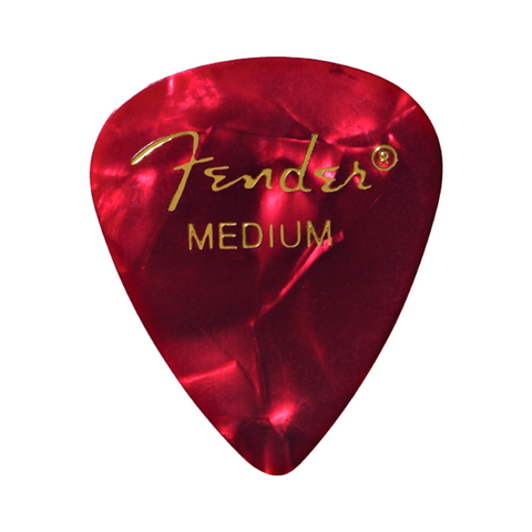 Picks Medium Rojo Shape Premium X12 Fender