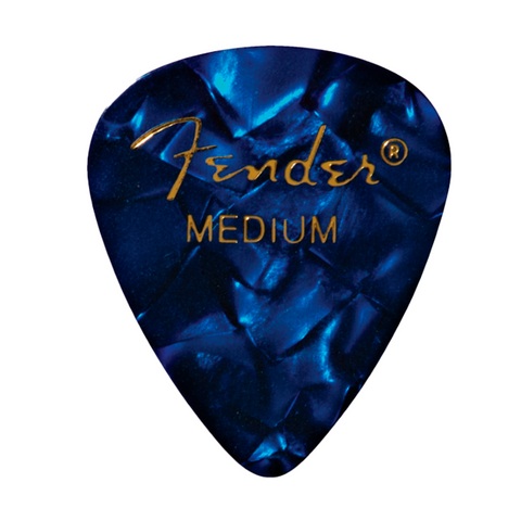 Pick Medium Azul Shape Premiun X12 Fender