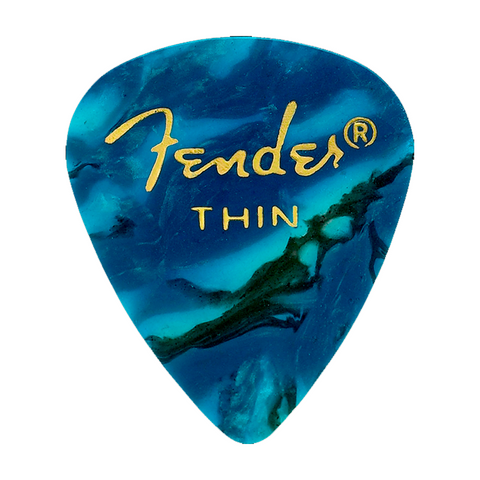 Picks Thin Turquesa Shape Premiun X12 Fender