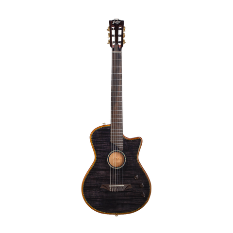 Guitarra Electroacústica Bromo Nylon Natural Ben2c Tbk Con Estuche