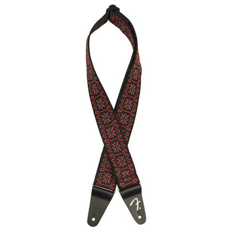 Correa Para Guitarra Pasadena Tejida Fender Rojo