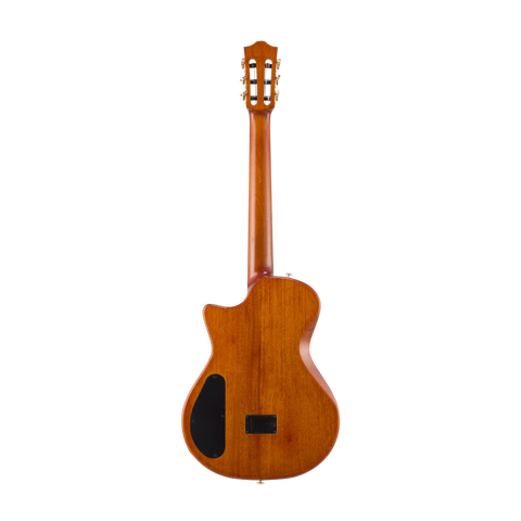 Guitarra Electroacústica Bromo Nylon Natural Ben2c Tbk Con Estuche