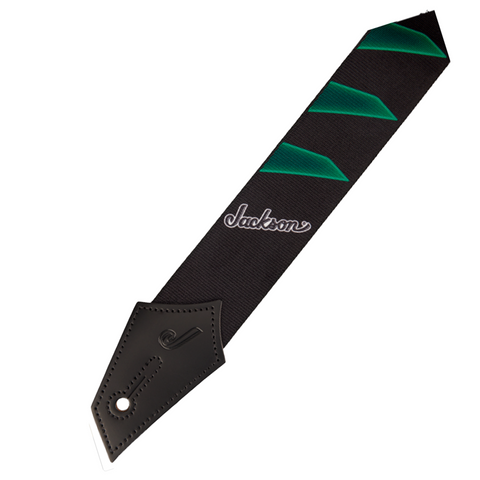 Correa Para Guitarra Jackson Negro Y Verde