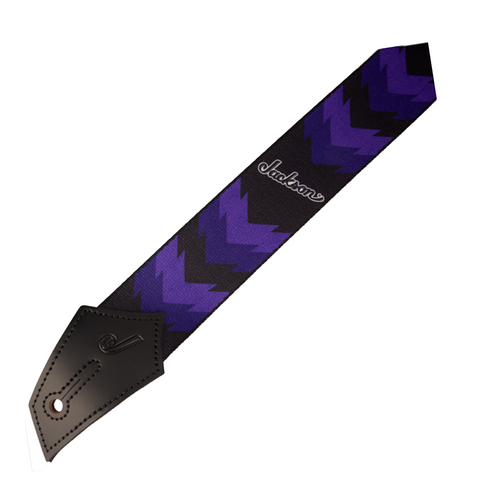 Correa Para Guitarra Jackson Negro Y Morado