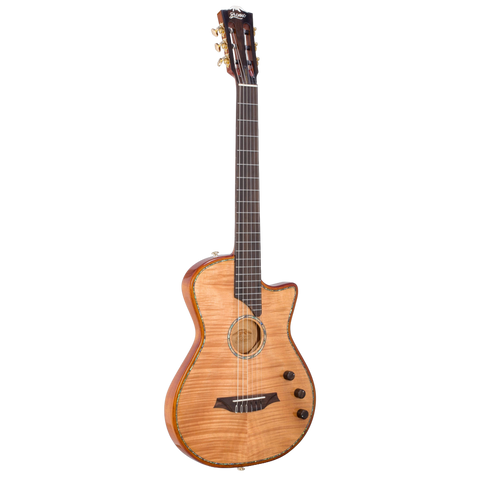 Guitarra Electroacústica Bromo Nylon Natural Ben2c Con Estuche