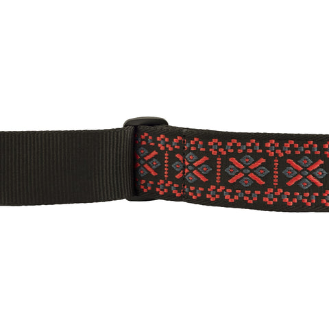 Correa Para Guitarra Pasadena Tejida Fender Rojo