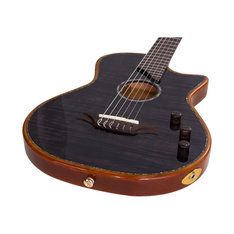 Guitarra Electroacústica Bromo Nylon Natural Ben2c Tbk Con Estuche