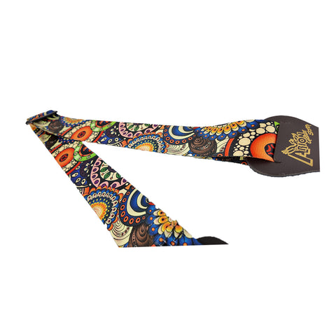 Correa para guitarra Multicolor Pavo Real