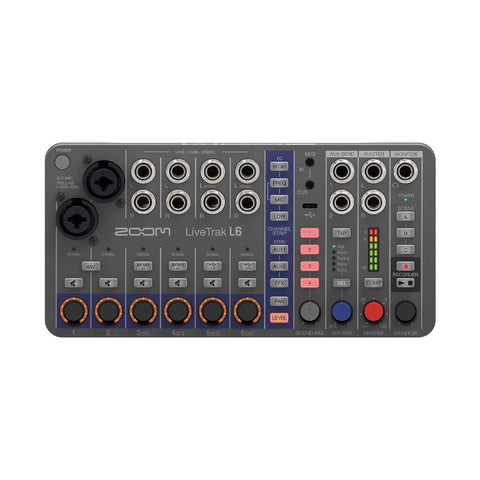 Mezclador Compacto Portable Zoom L6 Livetrak Mixer+Recorder