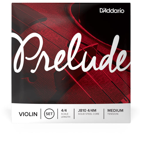 D'ADDARIO PRELUDE J810 4/4 VIOLIN STRING SET