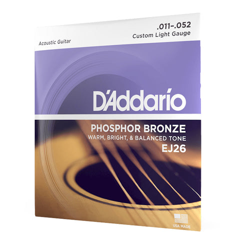 Set De Cuerdas Para Guitarra Acustica Daddario Ej26