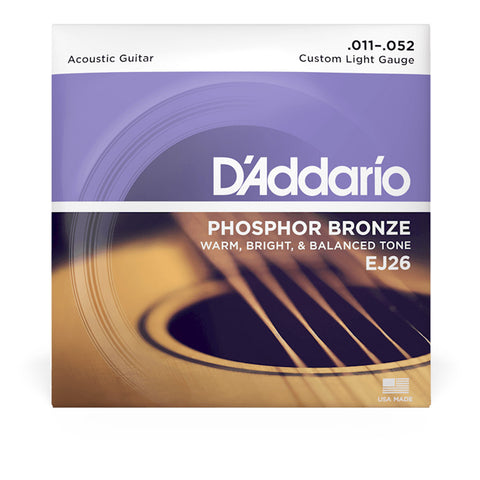Set De Cuerdas Para Guitarra Acustica Daddario Ej26
