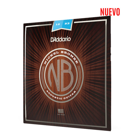 Set De Cuerdas Para Guitarra Acustica Daddario Nb Calibre 12-53