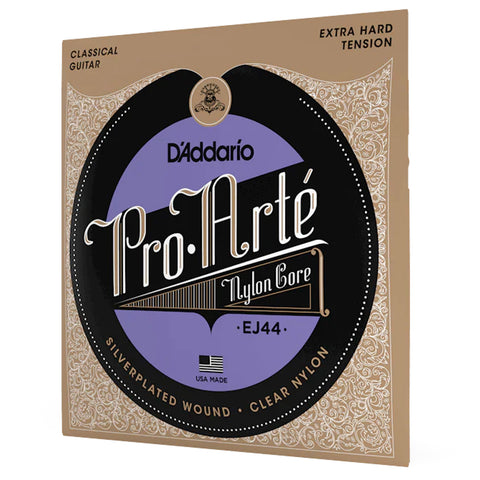 Set De Cuerdas Para Guitarra Clásica D’Addario EJ44 Pro-Arté Nylon Extra Fuerte