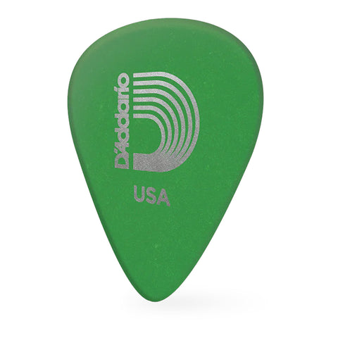 Paquete De Picks X 10 D’Addario Duralin Verde Medium 1DGN4-10 0.85 mm