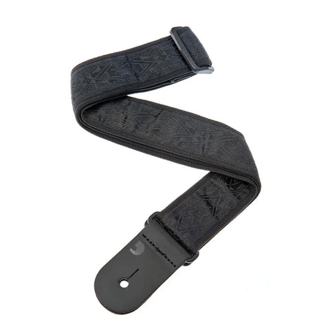 Correa Para Guitarra Y Bajo D’Addario 50B01 Negro Satinado Nylon 2
