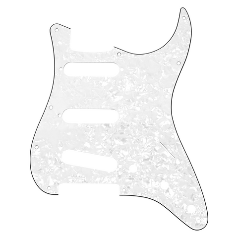 Pickguard Para Guitarra Fender Sss Stratocaster Blanco