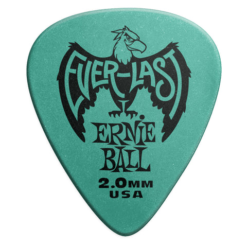 Picks De 2.0 Mm Por 12Un Ernie Ball P09196 Verde