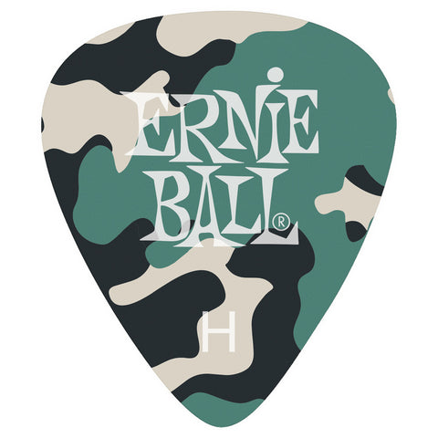 Picks Gruesos Celuloide Por 12 Uni Ernie Ball P09223 Camuflado