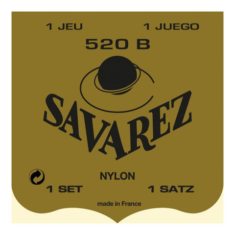 Set De Cuerdas Para Guitarra Clasica Savarez Tension Baja 520b