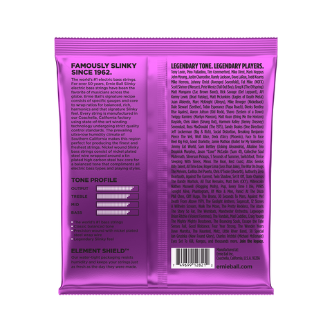 Set De 5 Cuerdas Para Bajo Power Slinky Nw (50-135) Ernie Ball P02821