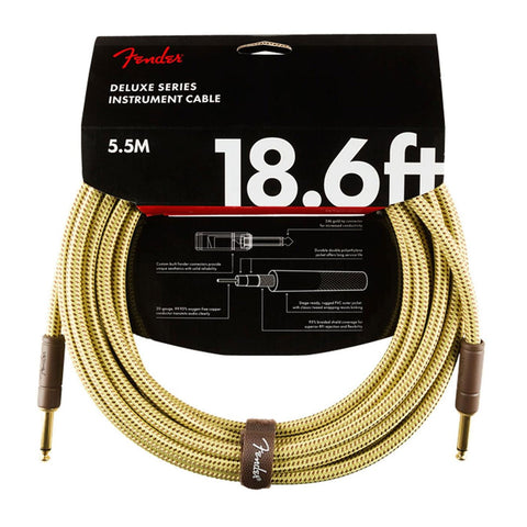 FENDER DELUXE CABLE 5.5 METERS YELLOW