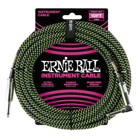 Cable Para Instrumento Ernieball En L Trenzado De 3 Metros