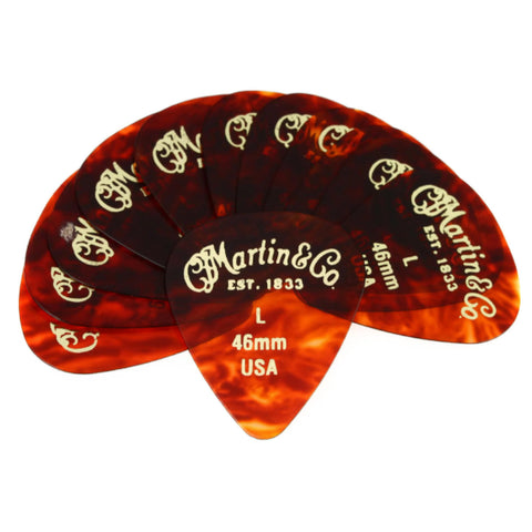 MARTIN TORTOISE 346 THIN PICKS 12 UNITS
