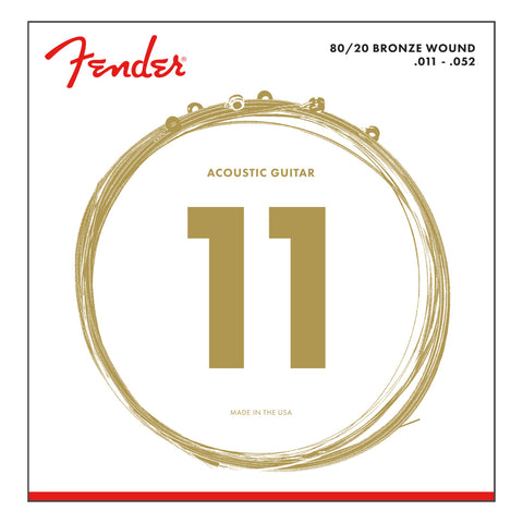 Set De Cuerdas Para Guitarra Acustica Fender Calibre 11-50