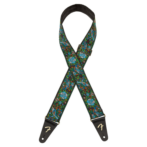 Correa De Jacquard Con Mosaico, Verde Fender