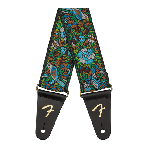 Correa De Jacquard Con Mosaico, Verde Fender