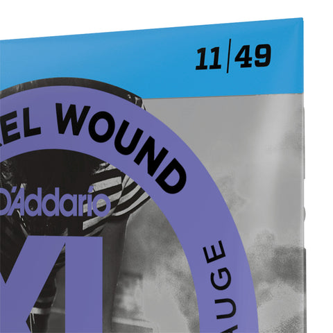 Set De Cuerdas Para Guitarra Electrica D'addario Calibre 11/49 Exl115