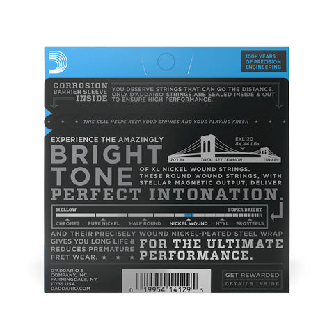 D'ADDARIO ELECTRIC GUITAR STRING SET CALIBER 9/42 EXL120