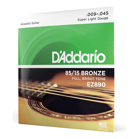 Set De Cuerdas Para Guitarra Acustica Daddario Ez890