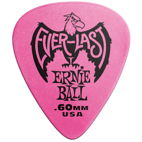Picks Ernie Ball Everlast Calibre 60mm Rosado P09179 12 Uni