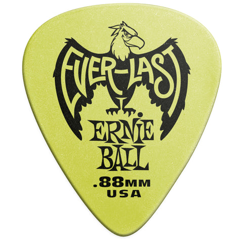 Picks Ernie Ball Everlast Calibre 88mm P09191 Verde 12 Uni