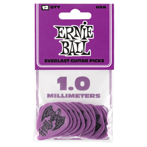 Picks Ernie Ball Everlast Calibre 1,0 Mm Morado P09193 12 Uni