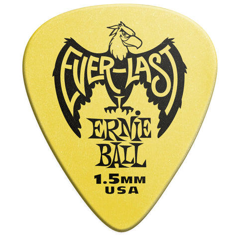 Picks Ernie Ball Evrlst Calibre 1,5 Mm P09195 Amarillo 12 Uni