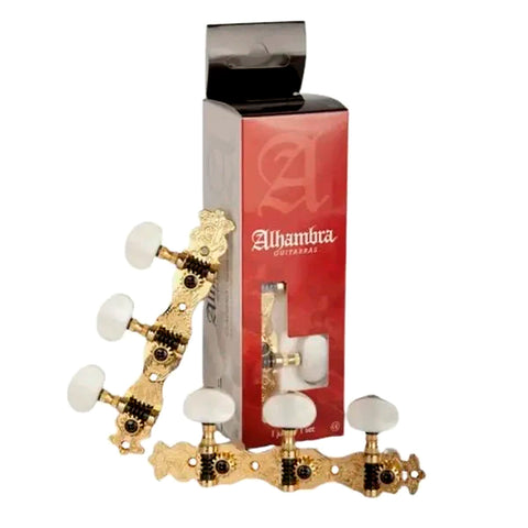 Clavijero Para Guitarra Acústica # 2 Alhambra Dorado 9487