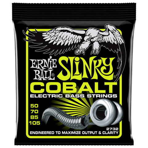 Set De 4 Cuerdas Para Bajo Electrico Ernie Ball Slinky Cobalt 50/105