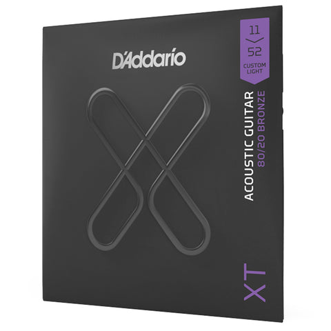 D'ADDARIO STRING SET FOR ACOUSTIC GUITAR XTABR1152 11-52.