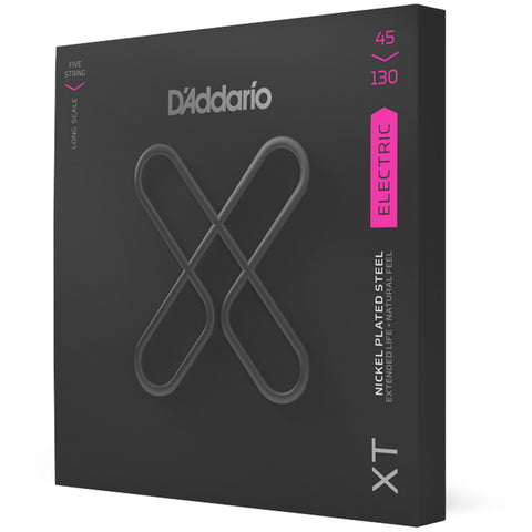 Set De 5 Cuerdas Para Bajo D'addario Xt Nkl Xtb45130 45-130