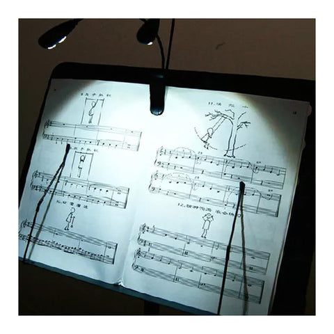 Soporte Led Flexible Para Atril, Doble Brazo.