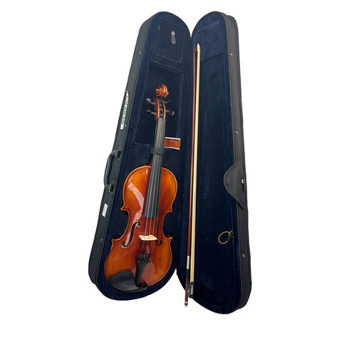 Violín Estudiante Intermedio 4/4 Solido Verona Vm125b Con Accesorios
