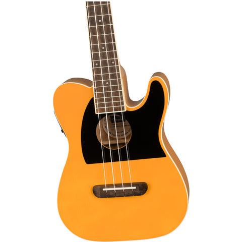 Ukulele Electroacustico Fender Concert Telecaster Fullertone Natural