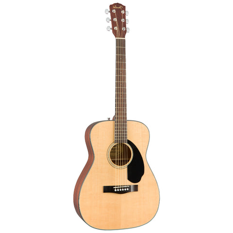 FENDER LEFT-HANDED ACOUSTIC GUITAR WITH CD-60S NTURAL STEEL STRINGS